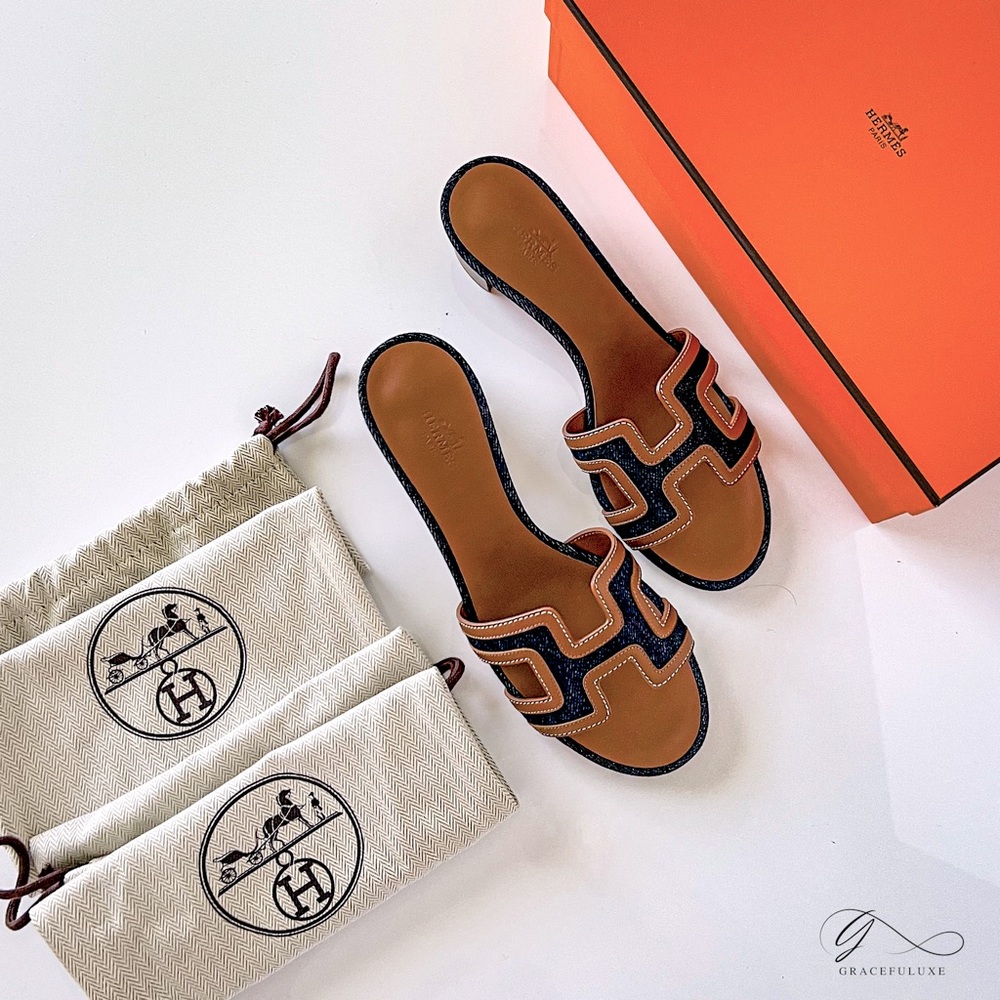 2022 Brand New Hermes Oasis Gold & Denim